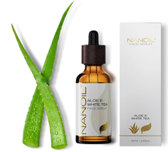 Nanoil Aloe &amp; White Tea Face Serum 50ml - Nourishing, Revitalizing, Age-Defying - £19.18 GBP