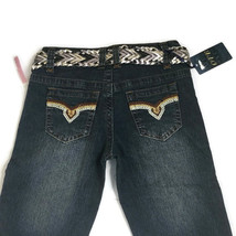 Vintage One Tuff Babe Womens Juniors Embellished Jeans Size 5 / 6 With Belt - £38.44 GBP