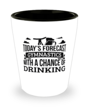 Today&#39;s Forecast Gymnastics With A Chance Of Drinking Funny Shit Glass G... - $12.95