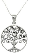 Jewelry Trends Sterling Silver Celtic Love Tree of Life Pendant Necklace 18&quot; - £28.66 GBP