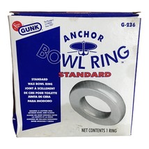 GUNK ANCHOR Solder Seal Standard Sized Wax Toilet Bowl Ring G-236 - $242.13 MXN