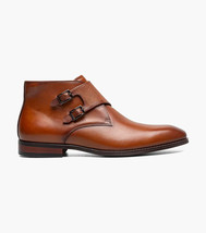 Stacy Adams Kaius Plain Toe Double Monk Strap Boot Black 25733-221 image 3