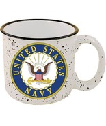 Eagle Emblems US Navy Cup Stone-Speckled 14 Oz Coffee Cup - $20.99