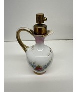 VTG An Irice Perfume Bottle, Porcelain,  Hand Painted Roses and Gold Fil... - $27.73 CAD