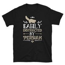 Easily Distracted By Persian Funny Cat Lover Gifts Shirt T-shirt - £15.79 GBP