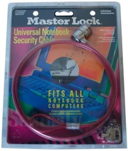 New MASTERLOCK Universal Laptop Notebook SECURITY CABLE w/ Keys Included... - £15.93 GBP