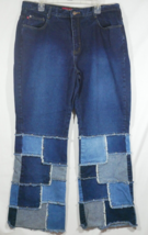 Vintage Zana Di Patchwork Y2k Jeans 100% Cotton Size 20 Boho Hippy 39x30 - £27.41 GBP