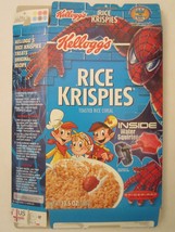 Kelloggs Cereal Box 2002 Rice Krispies 13.5 oz SPIDER-MAN - £15.29 GBP