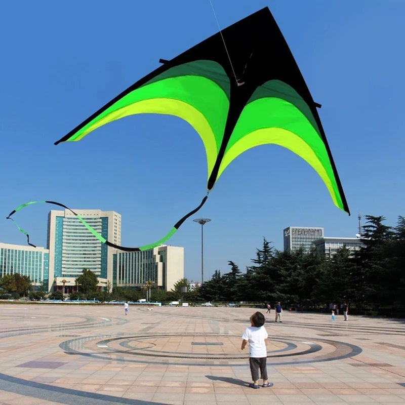 160cm High Quality Primary Stunt Kite Kit with Wheel Line Large Delta Kite Tail - £13.40 GBP