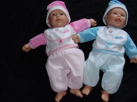 JC Toys Berenguer 15&quot; Twin Soft Body Baby Dolls With Vinyl Heads &amp; Limbs - £18.87 GBP