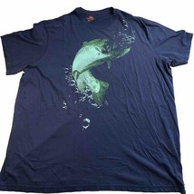 Northwest Territory Shirt Men&#39;s 3XLT Fish Blue Graphic Tee Outdoors Fish... - $12.89