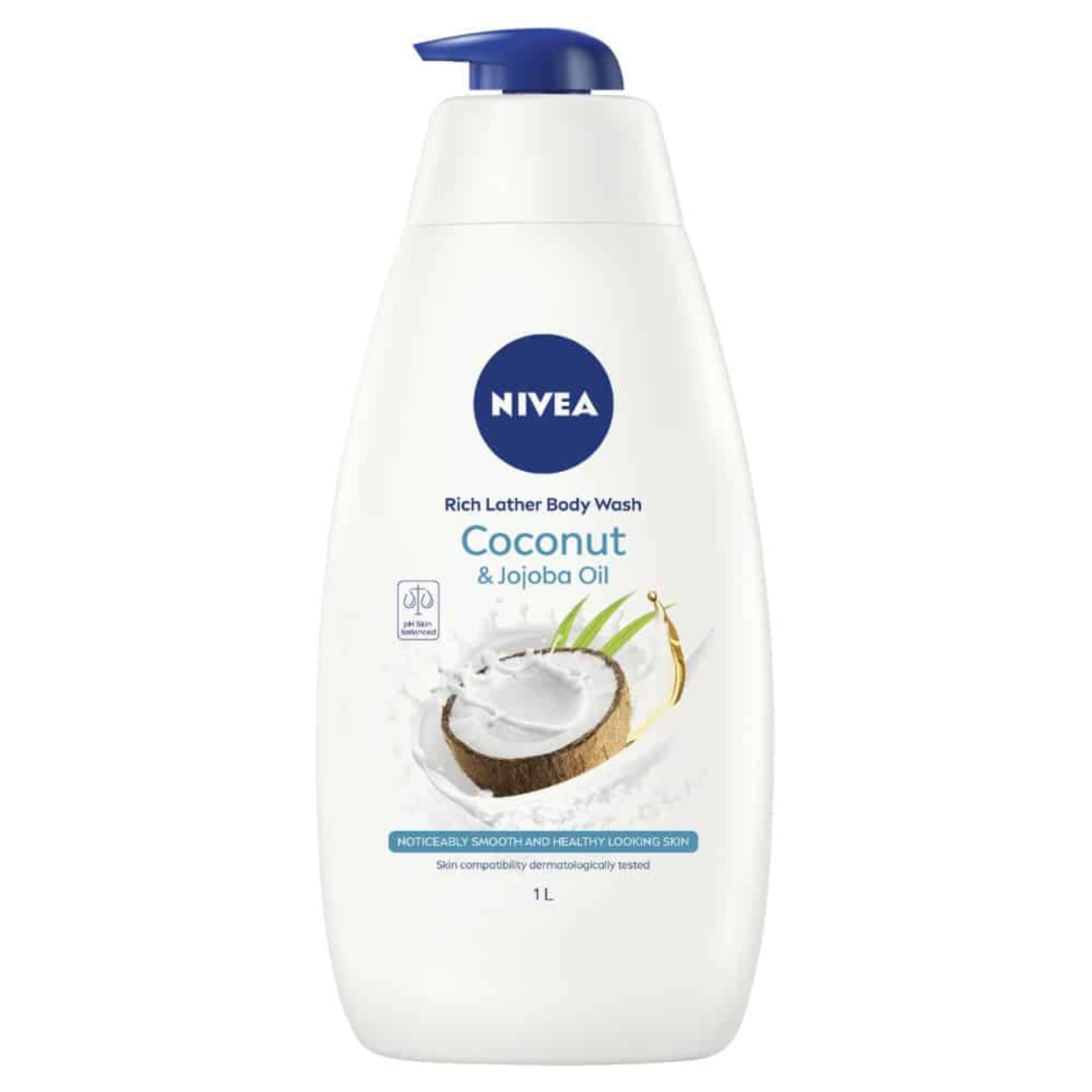 Nivea Rich Lather Body Wash 1 Litre – Coconut & Jojoba Oil