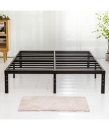 Queen Size Bed Frame, 3500Lbs Heavy Duty Metal Platform With Steel Slats - $154.92