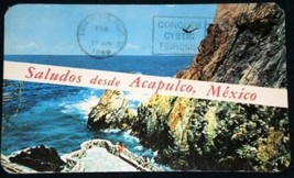 VINTAGE Cliff Diver in Acapulco Mexico Postcard Saludos - £2.36 GBP