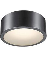 Globe Electric Edinburg LED Integrated Flush Mount Ceiling Light, Black ... - $84.43 CAD