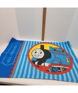 PAIR Thomas the Tank Engine “All Aboard” Pillowcases Blue Green Dan Rive... - $20.45