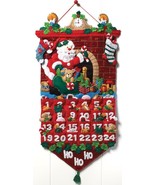 DIY Bucilla Must Be Santa Christmas Eve Fireplace Felt Advent Calendar K... - £35.21 GBP