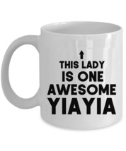 Awesome Yiayia Coffee Mug Mothers Day Funny Lady Tea Cup Christmas Gift For Mom - £12.61 GBP+