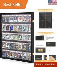 - 35 Baseball Sports Card Display Frame with UV Protection, Clear View L... - $92.20