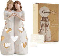 Sister for Women Birthday Gift Ideas for Bestie Candle Holder Figurine Christmas - £33.56 GBP
