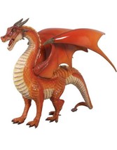 Colossal Red Fire Breathing Dragon Sculpture 40in tall! (dt) - $6,929.99