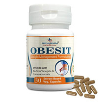 Deep Ayurveda | Obesit | Weight Loss Support | 30 Capsule | Pack Of 1 - £25.39 GBP