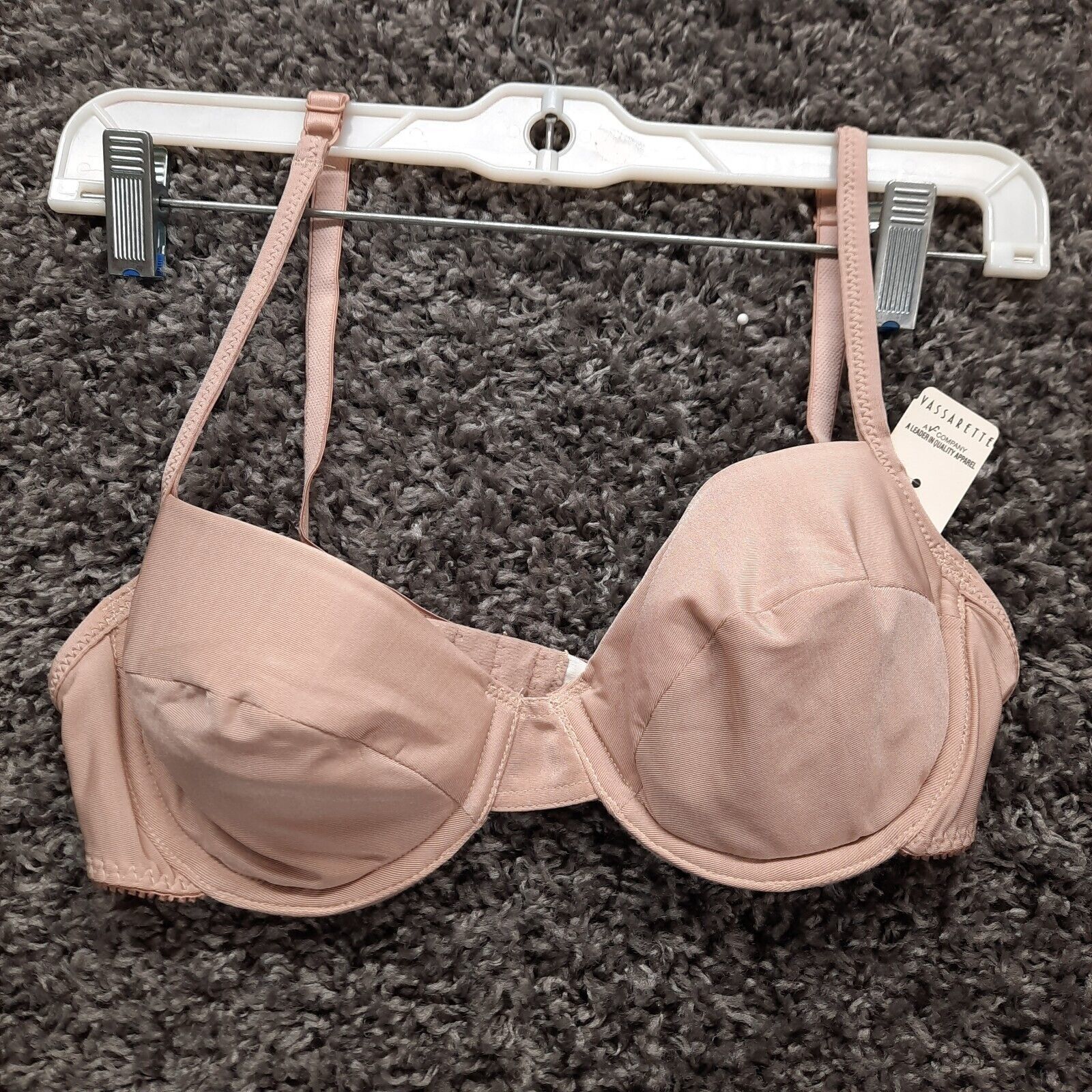Vince Camuto Womens T Shirt Bra Pink Solid Wire Free Wide Strap Adjustable  40D