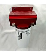 Marine  Machine Billet Aluminum Powder Coated Red Fuel Filter Water Sepa... - $5,196.44 MXN