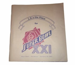 L.A.’s The Place For Super Bowl XXI 1986/87 Los Angeles Visitors Guide V... - $13.88