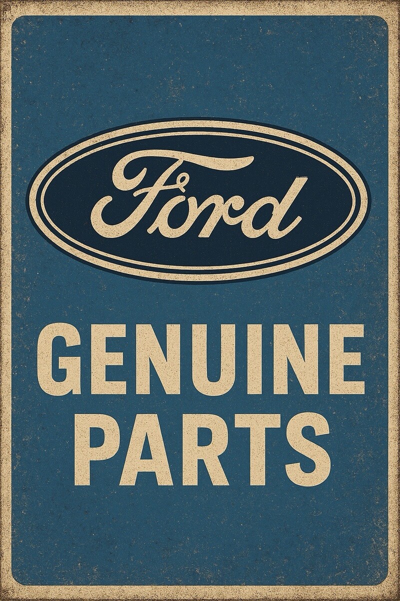 Ford USA Service  Genuine Parts Metal Sign 8x12in  Garage Car Mustang Y - $24.74