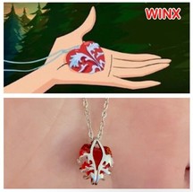 WINX Club Heart Pendant of Eraklyon Crystal Necklace Bloom Enchantix - £26.87 GBP