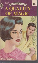 Burghley, Rose - A Quality Of Magic - Harlequin Romance - # 1102 - £2.38 GBP
