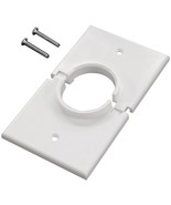 Midlite 1Gswh Single Gang Splitport Wall Plate (White) - £3.40 GBP