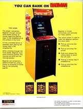 Bagman Arcade Flyer 1983 Original Retro Video Game Maze Mine Shafts Art ... - £22.14 GBP
