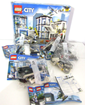 LEGO 60141 City Police Station 894 Pcs Sealed Bags Missing Bags 1-4 Incomplete - £56.51 GBP