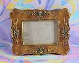 Gold Tone Regal/Bejeweled Picture Frame, Photos 3.5&#39;&#39; x 5&#39;&#39; - £3.70 GBP