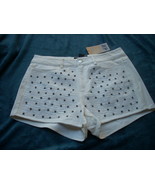 womens shorts  H&amp;M white w/bling size 8 4 pockets nwt - £32.14 GBP