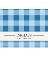 Blue Teal Gingham Seamless Pattern - Blue Custom Plaid Digital Download - €5,15 EUR