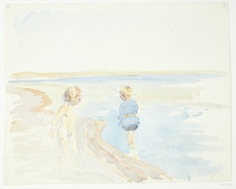 Poster Decor.Home interior wall art design.Peter Hansen painting.Beach.15057 - £12.94 GBP+