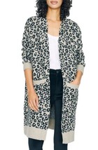 MSRP $149 Women&#39;s Sanctuary Cat&#39;s Meow Leopard Print Cardigan, Black Size 2XL - $64.35