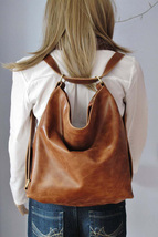 Faux Leather Large Capacity Convertible Crossbody Bag  - Shoulder bags - £32.07 GBP