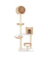 Cat Tree with Sisal Scratching Post Seagrass - £132.14 GBP