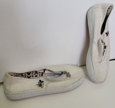 Mickey Mouse Unlimited Sneakers Canvas Slip On Shoes Vintage Disney Womens 6.5 - £26.97 GBP