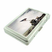 American Flag D17 100&#39;s Size Cigarette Case with Built in Lighter Patriotic - £17.37 GBP