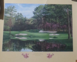 Masters Collection Augusta National Golf Club L Hartough 16th Hole Redbu... - £73.88 GBP