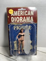 Surfer Casey Figure With Surfboard AMERICAN DIORAMA 1/18  77439 New - $18.80