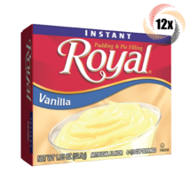 12x Packs Royal Vanilla Instant Pudding Filling | 4 Servings Per Pack | 1.85oz - £18.73 GBP