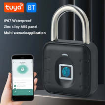 Keyless Fingerprint Lock with Tuya APP Smart Padlock Waterproof Door Loc... - $8.93+