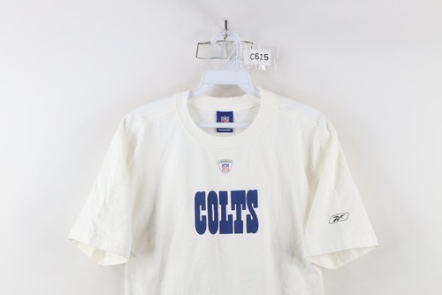 Vintage Reebok Mens Small Spell Out Indianapolis Colts Football T-Shirt White Item image 2