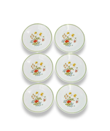 VINTAGE Corelle Wildflowers Dessert Plates 8 1/2&quot; Spring Meadow Bouquet ... - $44.99